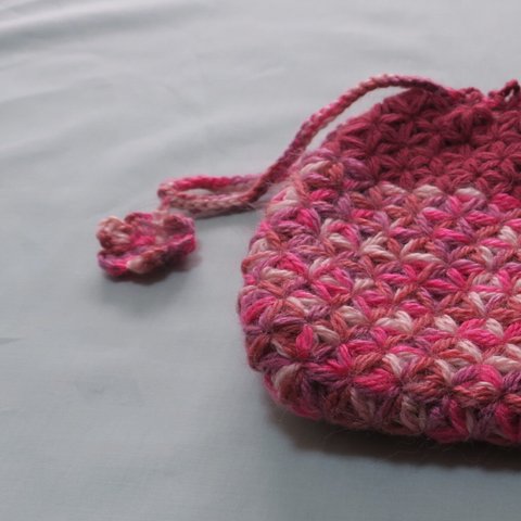 リフ編みのお弁当袋