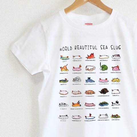 かわいいウミウシＴシャツ　レディースタイプ