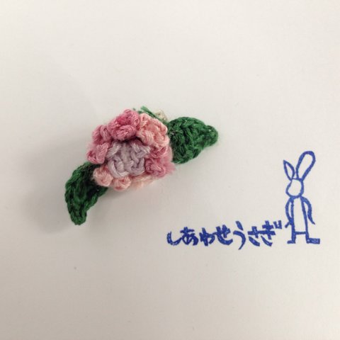 紫陽花ブローチ＊ピンク＊