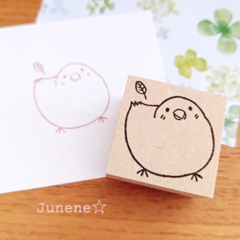 コメント書き込みはんこ(文鳥)