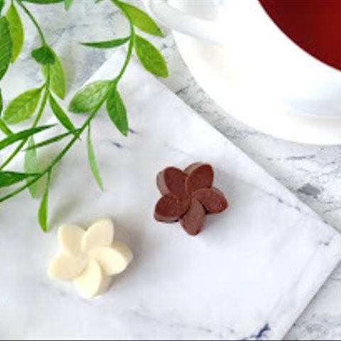 お花のチョコレート型（プルメリア）（22）　シリコン型　シリコンモールド　お菓子　手作り　プレゼント
