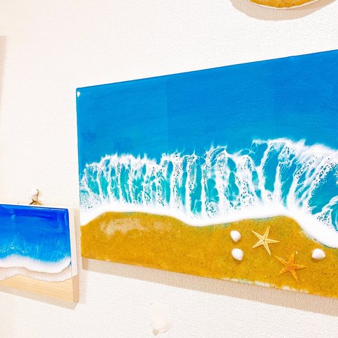 ✶Resin art sea green✶ B4サイズ