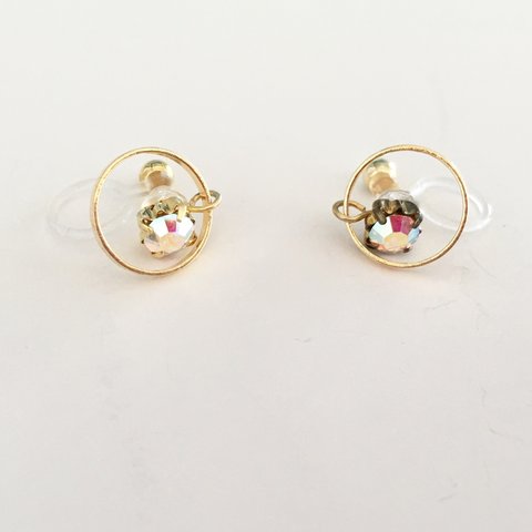 リングinビジュー＊ノンホールピアス