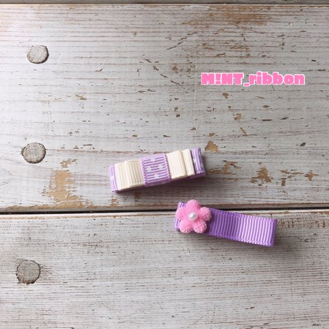 ♡再販3♡ベビーヘアクリップ 2個SET