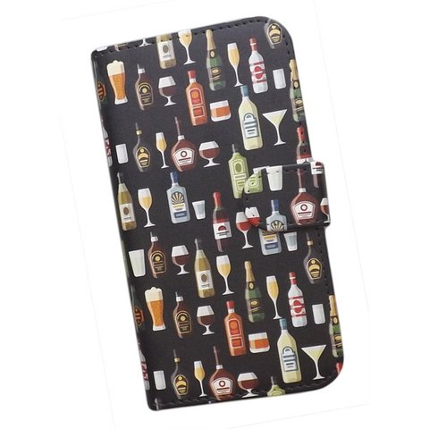 手帳型 スマホケース 全機種対応 酒 ビール カクテル ワイン ウイスキー 192