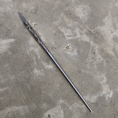 stainless wave twist hair stick short かんざし ヘアスティック