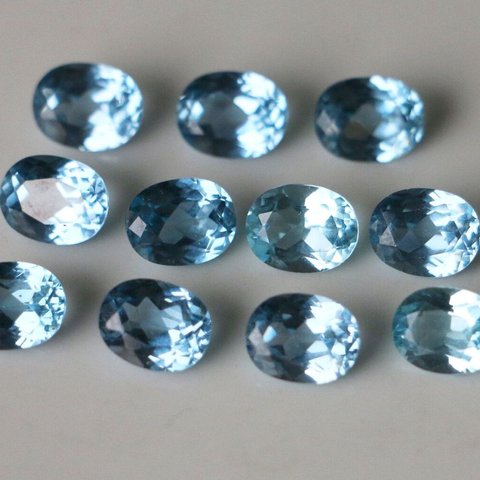 天然石＊トパーズ　オーバル　ルース　25 ct　11個