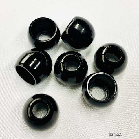 【送料無料】ループエンド13mm  ブラック20個