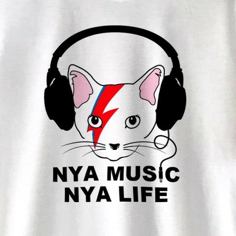 NYA（ニャー）MUSIC / BOWIE / Tシャツ