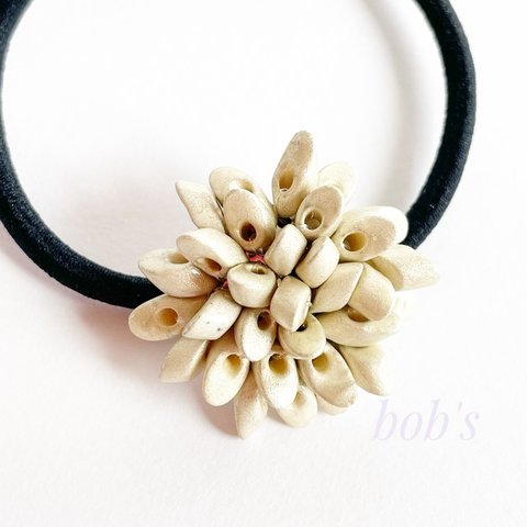 glass beads  hair gom*beige