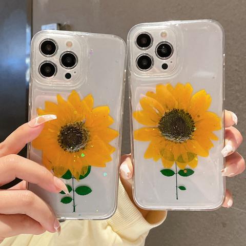 シンプル押し花フルーツスマホケース iPhone スマホケース 