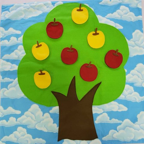 知育玩具 🌲楽しい木（リンゴの木・鳥の木・花の木3種）🍎🦜🌸