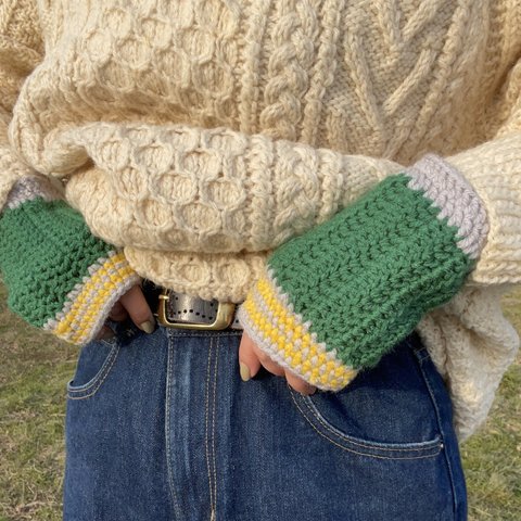 【no.211204】crochet hand warmer