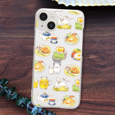 Breakfast clear case｜朝食クリアスマホケース（iPhone・Android各種）