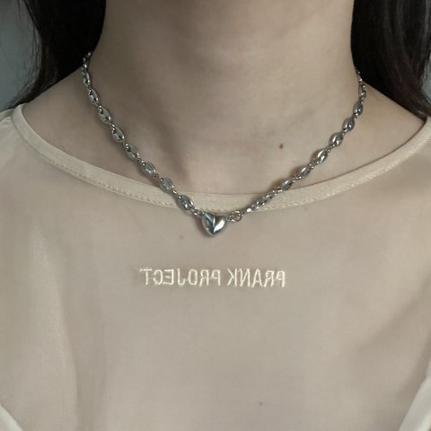 【 stainless】Heart Magnet Choker