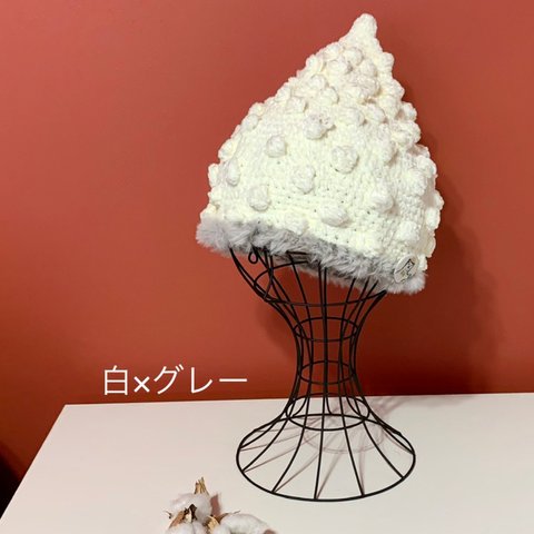 【OUTLET】金平糖ニット帽（Mサイズ）