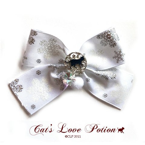 猫 バッグチャーム 雪降る日の リボン バッグチャーム Cat's Love Potion 