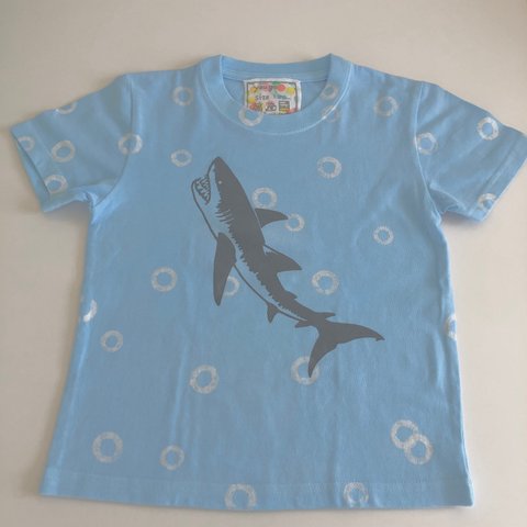 受注制作　kidsTシャツ「サメ＆マッコウクジラ」80cm~140対応