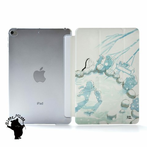 iPad mini6 ケース 冬の池
