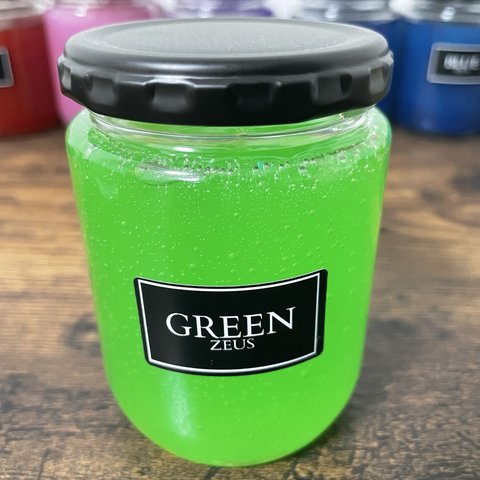 キャンドル瓶-GREEN-　ジェルワックスキャンドル