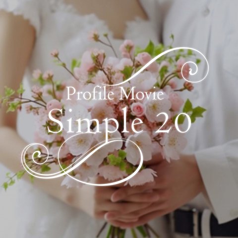 ISUM申請可 ◇準備楽々！シンプルな写真スライドショータイプの結婚式プロフィールムービー／DVD納品・お好きなBGM指定にも対応