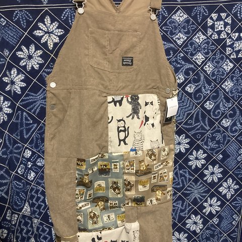 新品猫柄　リメイクジャンスカ　L LL 2L