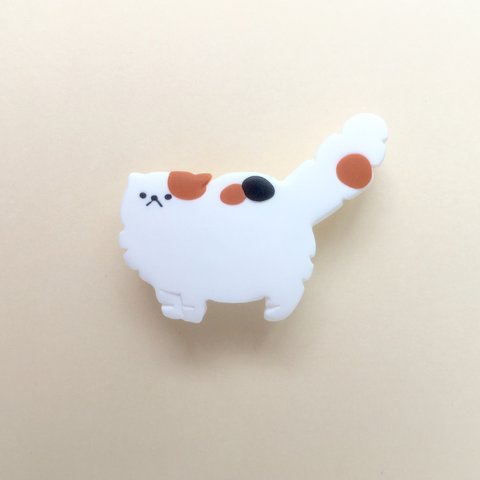 【受注制作】ペルシャ猫 キャリコ（三毛） ブローチ