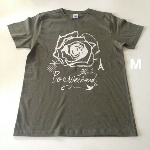 ボンウィークエンドTシャツカーキ　SM