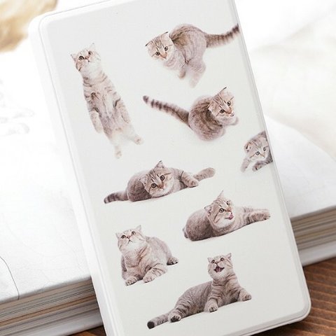 猫のモバイルバッテリー（スマホ等携帯充電池）「いろいろアクション猫ちゃん」