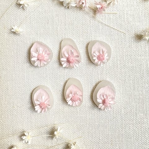 氷菓子のお花ピアス（桜）