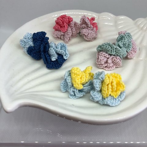 紫陽花のピアス(イヤリング)