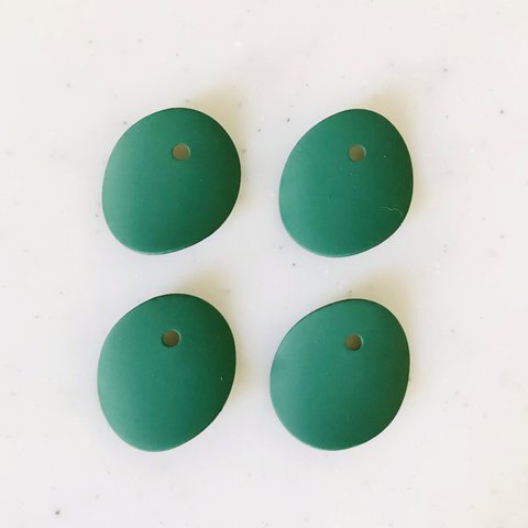 Matte Green Curved Oval Parts