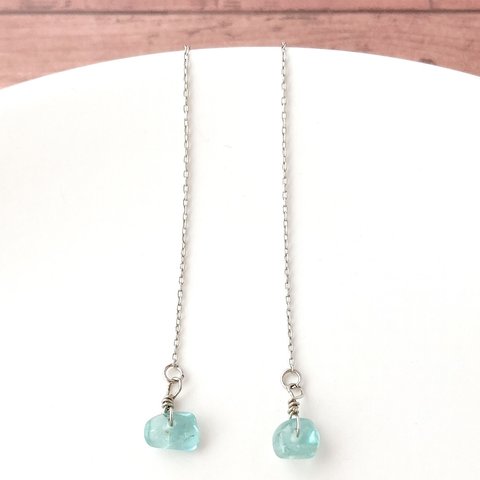 Water　drops　＃１　【アメリカンピアス　アパタイト　ニッケルフリー素材】