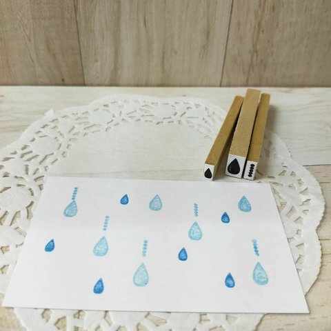 セットはんこ（雨の雫）