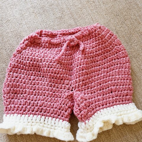 ニット子供服上下　手編み🧶