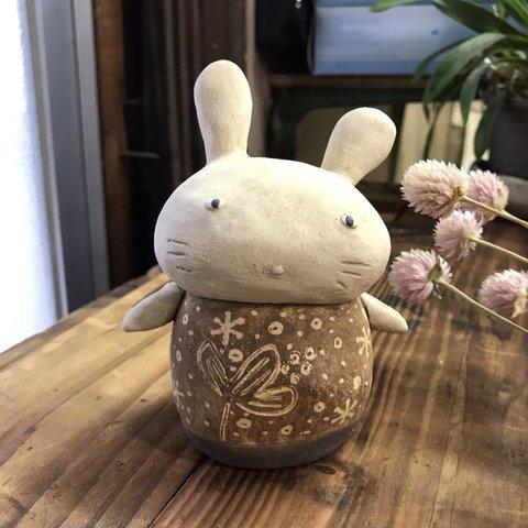 うさちゃん　Ｏ-364　陶製　/Rabbit/兔子