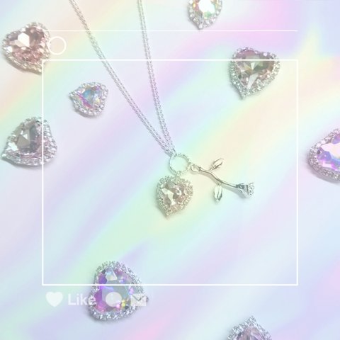 ゆめかわBijoux Roseネックレス♡(Jewelry Pink)