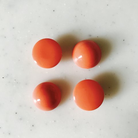 Vintage Coral Pink 15mmCabochons 《B153》