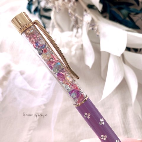 限定✨キラキラジュエルのおしゃれなボールペン✨ゴールド