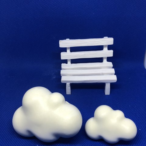 もこもこ3D雲☁️中小サイズ2個セット♪黄色×黄色アロマストーン