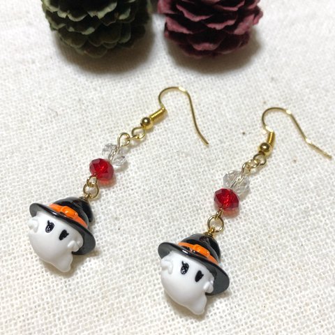 ✨✨SALE中✨✨キュートなおばけのハロウィンピアス