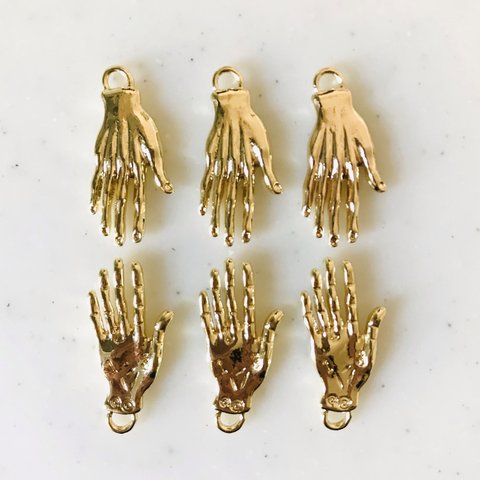 Gold Hand Pendant Tops