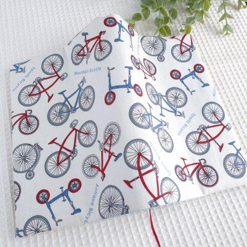 【単行本・四六判size】自転車📖布のブックカバー