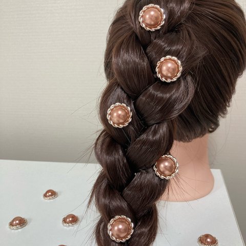 【Uピン】パールフレームのヘアピン①