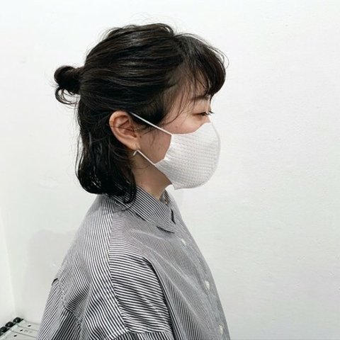 3枚セット 洗えるペーパーマスク 立体マスク フリーサイズ 大人用 レディース メンズ ホワイト mask