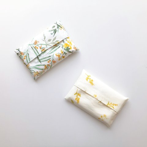 ポケットティッシュケース / ミモザ mimosa 花柄