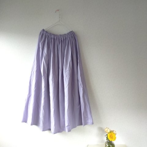 Spring cotton ギャザースカート ✦選べる35色✦ 人気クロッカス