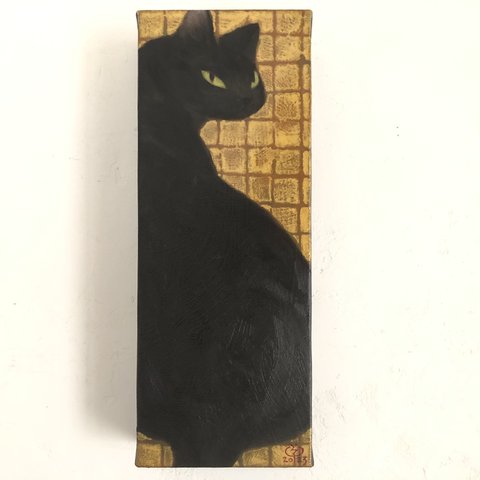 肉筆油彩画　「そーねこ」　hako26/2683-027