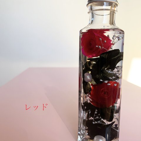【値下げ中】赤いバラのハート型ハーバリウム♡