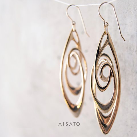 Loop Loop Loop Earring RoseGold ループループループピアス ローズゴールド